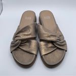 Eileen Fisher  Dello Slide Sandal NWOB size 5 Gold slip on wedding party guest650 Photo 5