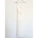 Socialite NWT  Wide Leg Split Leg Jumpsuit Flawed Cream Ivory White Beach Size XS Photo 10