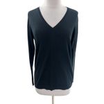 Cuyana  Classic Cotton Cashmere V-neck Sweater Black Size XS Silk Lightweight Photo 7
