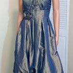 Forever 21 NWT Twenty One metallic Party dress size Small strapless sweetheart poof Photo 2