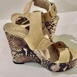 BCBGMAXAZRIA  Platform Faux Snakeskin Sanda… Photo 4