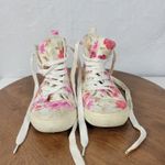 Aeropostale  Women's‎ Sneakers 7 Multi Floral Print Canvas High Round Toe Lace Up Photo 7