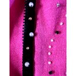 Jack B Quick 90s Pink Perfume Knit Cardigan size Medium Photo 13