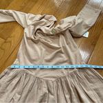 Free People  Onda Dropped waist Long Sleeve Stretch Cotton Dress Square neck Sz L Photo 15