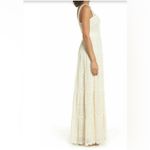 Eliza J  Ivory White Crochet Lace Tiered Boho Cotton Maxi Dress size 2,$178 Photo 1