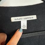 autumn cashmere  black oversized cashmere cardigan sweater Photo 2