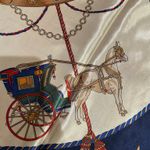 Vintage Regal Carriage&Horse EQUESTRIAN oversized square Silk Scarf 35/35 Photo 1
