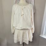 Victoria's Secret NWOT VICTORIA’S SECRET SWIM Beachwear Linen Lace-Trim Dress in Candlelight, XL Photo 3