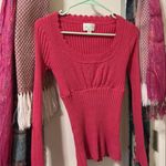 Jun & Ivy Pink Sweater Top Photo 0