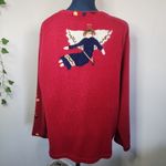 Quacker Factory  I Believe in Angels Embroidered Cardigan Sweater Photo 4