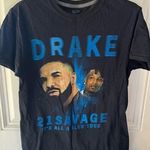 Drake 21 savage 2023 tour shirt size small unisex music rap modern Black Photo 0