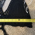 Lulu's Black Crochet Halter Tank Top Size M Photo 7