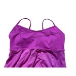 Lululemon  Bliss Break Tank Dress Magenta Built-In Bra Adjustable‎ Straps Size 4 Photo 4
