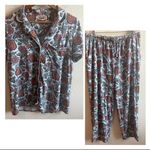 Soft Surroundings  Floral Pajama Set with Paisley Design Size Small Photo 1