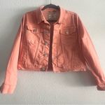 True Religion Women Peach Denim Jesse Jacket Size XL Photo 1