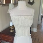 OGL Smocked Oatmeal Heather Spaghetti Strap Crop Top Size undefined Photo 2