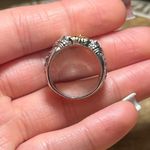 Konstantino 925 Sterling Silver & 18K Gold Mother of Pearl & Black Spinel Ring Photo 14