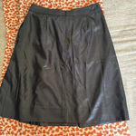 Tory Burch  size 6 black shimmer skirt midi pleated flattering Photo 7