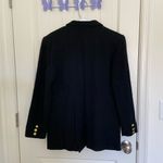 EUC Vintage Giancarlo Ferrari women’s black pure wool peacoat blazer‎ jacket 10 Photo 6