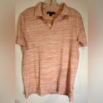 Michael Kors Michael‎ Kors Short Sleeve Collared White Red Striped Button Up Shirt Size Small Photo 7