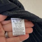 ALC Frank A.L.C. Black shimmer ribbed mini flare skirt Photo 5