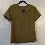 FIGS  women’s technical olive scrub top size small Photo 0