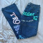 Adika Painted Dark Wash Jeans Photo 2