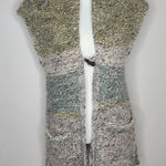 Aritzia Wilfred Free Ombre Knit Wool Italian Yarn Chunky Sleeveless Cardigan Size Small Photo 0