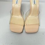 Steve Madden Lipa Vinyl Slip On Heels Womens 10 Cream Leather Dressy Y2K Mule Photo 1