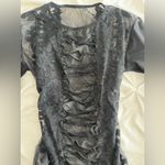 Chic Black Sheer Lace Bodysuit Photo 3