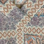 Twenty Second V-Neck Cami Rust Paisley Aztec Patchwork Print  Size Small NEW Photo 4