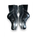 Dansko  Sleek Black Leather Upper Slip On Clog Mule Shoe sz 39 Nurse Comfort Loaf Photo 2