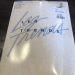 2 Pair Leg Trends Reinforced Panty Hose Size Ample Ivory 100% Nylon‎ New Photo 0