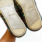 Toms Gray Classic Canvas Slip-on Flats Christmas Bulbs Women’s Size 8 Warm Lined Photo 10