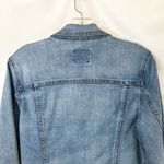 Old Navy Medium Jean Jacket Classic Denim Blue Trucker Cotton Womens Solid 1074 Photo 4