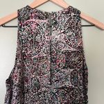 L'Agence L’agence Silk Paisley Print Colorful Sleeveless Tie Waist Pockets Jumpsuit Small Photo 3