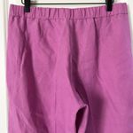 J. Jill Love Linen Easy Wide Leg Crop Pant in Wild Orchid Purple Pink Size Small Photo 4