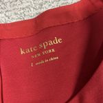 Kate Spade Dress Womens Large Red Boat Neck Ponte Fit Flare Pockets Holiday Photo 2