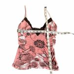 XOXO  Y2K Floral Lace Ruched Cami Size XS (Tagged Medium) Photo 3