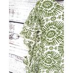 Haute Hippie  Flutter Sleeve Boho Blouse Women's 2X Green Sunburst Crochet Rayon‎ Photo 2