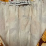Abercrombie & Fitch Floral Baby Doll Top Size S Cottage Puff Sleeves Linen Blend Photo 4