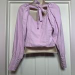 Forever 21  Lavender Long Sleeve Women’s Coquette Light Cute Button Up Blouse M Photo 5