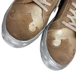Dingo Playdate Leather Sneakers Tan and Blue Star Sneakers Photo 3