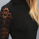 Lulus  Black Lace Long Sleeve Bodycon Dress, Size Small Photo 3
