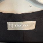 Everlane Linen Workwear Shirt Dress Dress Black Medium Photo 5