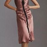 Anthropologie NWT By  Ruched V-Neck Midi Dress Size 2 Photo 0