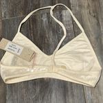 Chan Luu  SEQUIN BRA white swan clear small NEW Photo 6