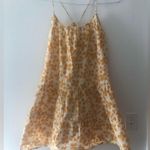 Apiece Apart Biba Mini Dress in Resist Floral Cream Size Medium Cotton Tie Slip Photo 1