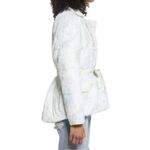 BLANK NYC  Size M Puffer Jacket Anthropologie Bennie Blue White Coat Cozy Outdoor Photo 3