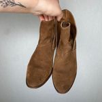 Adam Tucker ‎ Ankle Boots Brown Leather Heel Western Style Size 9 Photo 1